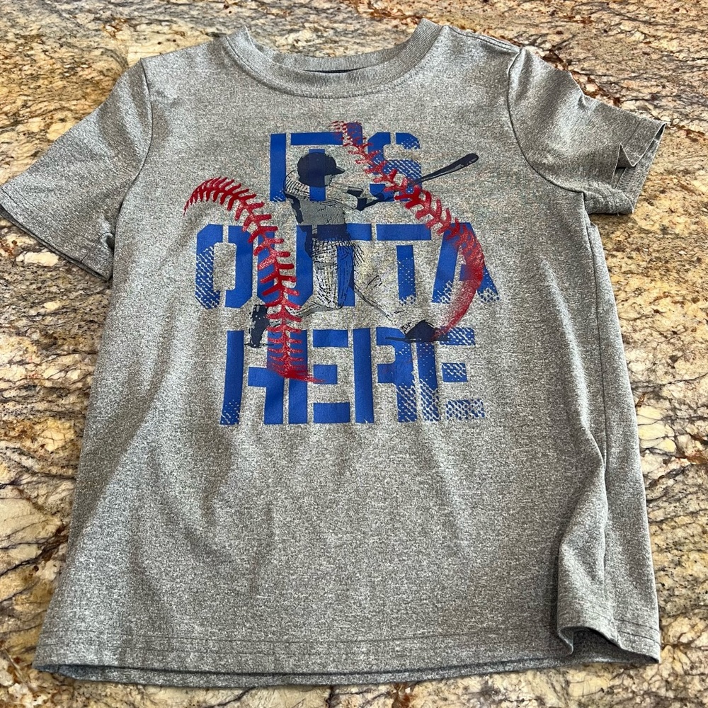 “It’s Outta Here” baseball shirt